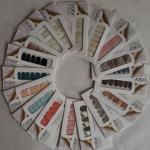 18 Sets of Color Street Press On Nail Strips